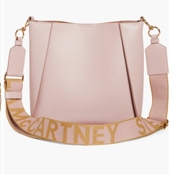 Stella McCartney Crossbody Bag PALE MAUVE W studded circular SM Logo - Picture 5 of 14